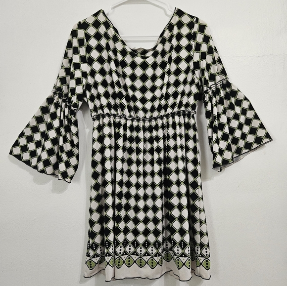 Y2K Retro babydoll Vneck Tunic top. Size XL - Picture 2 of 5